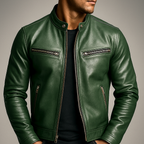 Chaqueta De Piel Vintage Para Hombre – Estilo Atemporal