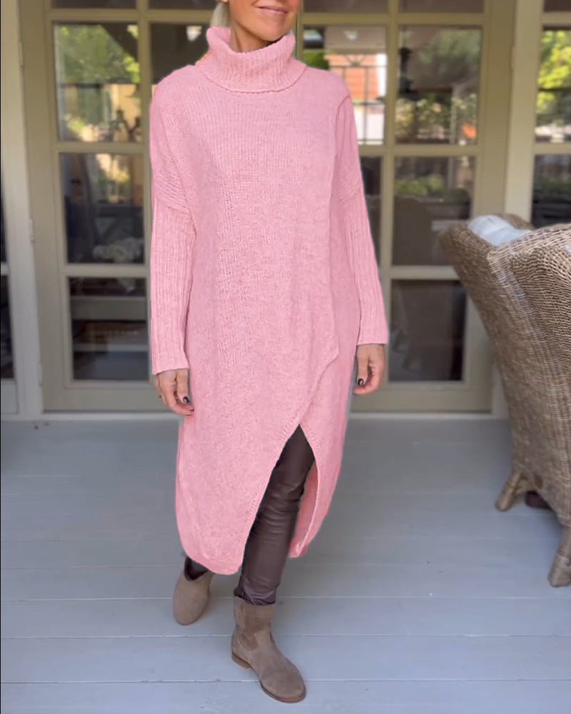 Jersey De Cuello Alto Y Manga Larga – Cálido Y Elegante