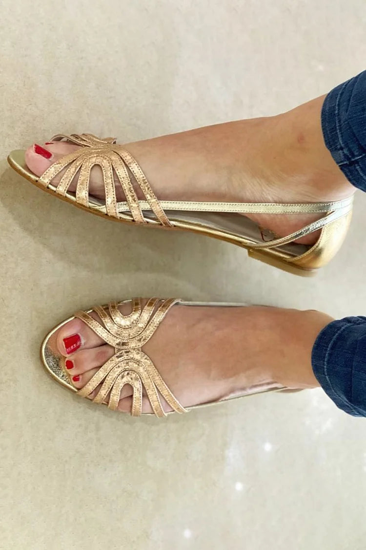 Eleonora | Gold Summer Light Sandals