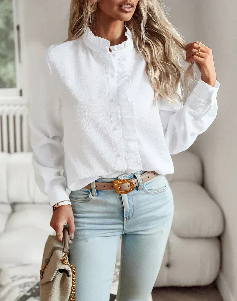 Blusa Elegante de Mujer con Corte Entallado