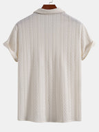 Conjunto Camisa Cubana Jacquard y Pantalón de Lino