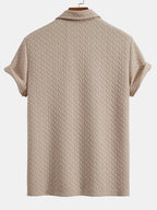 Conjunto Polo Y Pantalón Corto Jacquard Geométrico