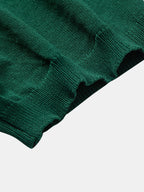 Conjunto Polo Punto Jacquard a Rayas y Pantalón Recto