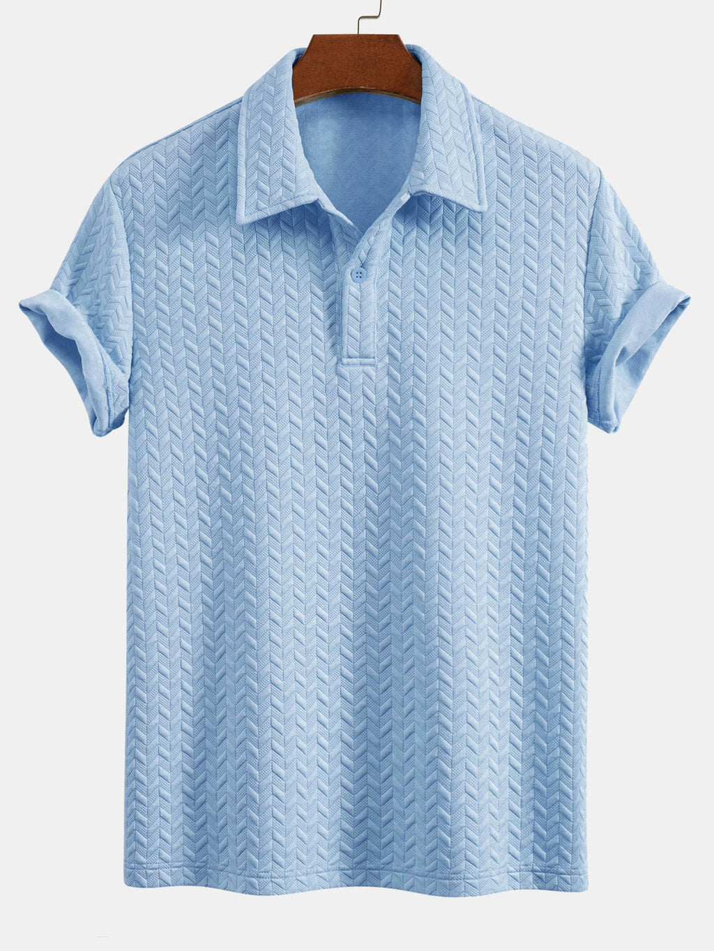 Conjunto Polo Y Pantalón Corto Jacquard Geométrico