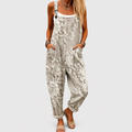 Dulcelina | Mono de Tirantes Floral Gris Minimalista