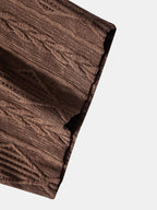 Conjunto Camisa Cubana Jacquard y Shorts Texturizados