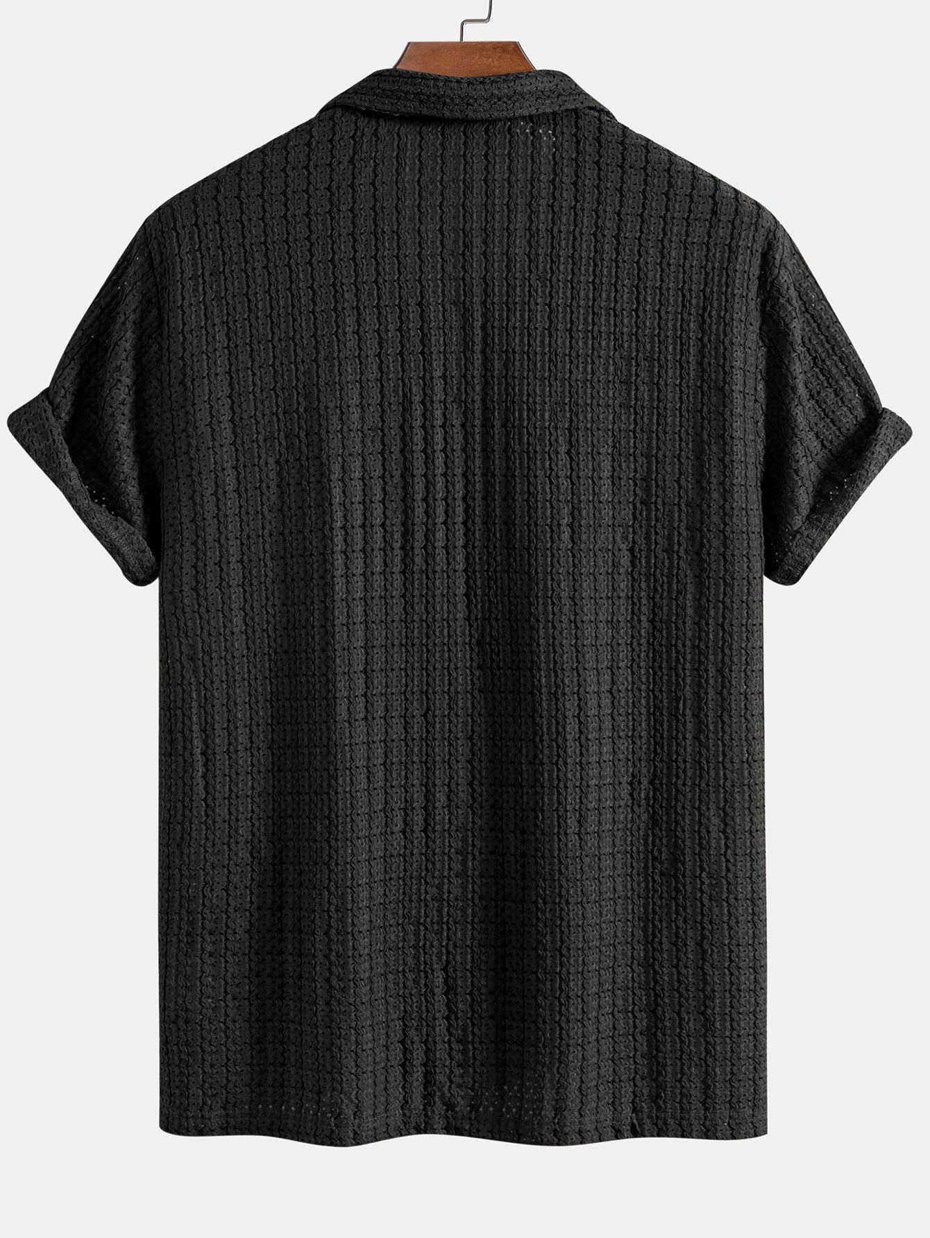 Conjunto Camisa Cubana Jacquard y Pantalón Recto de Lino