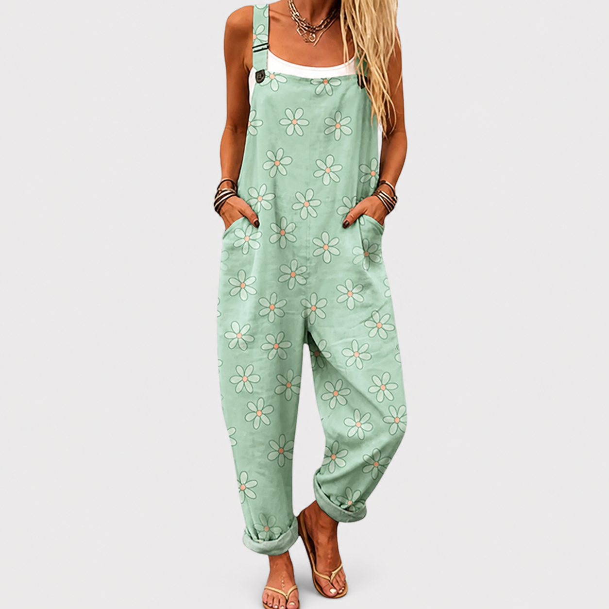 Noche | Dark Night Floral Strap Jumpsuit