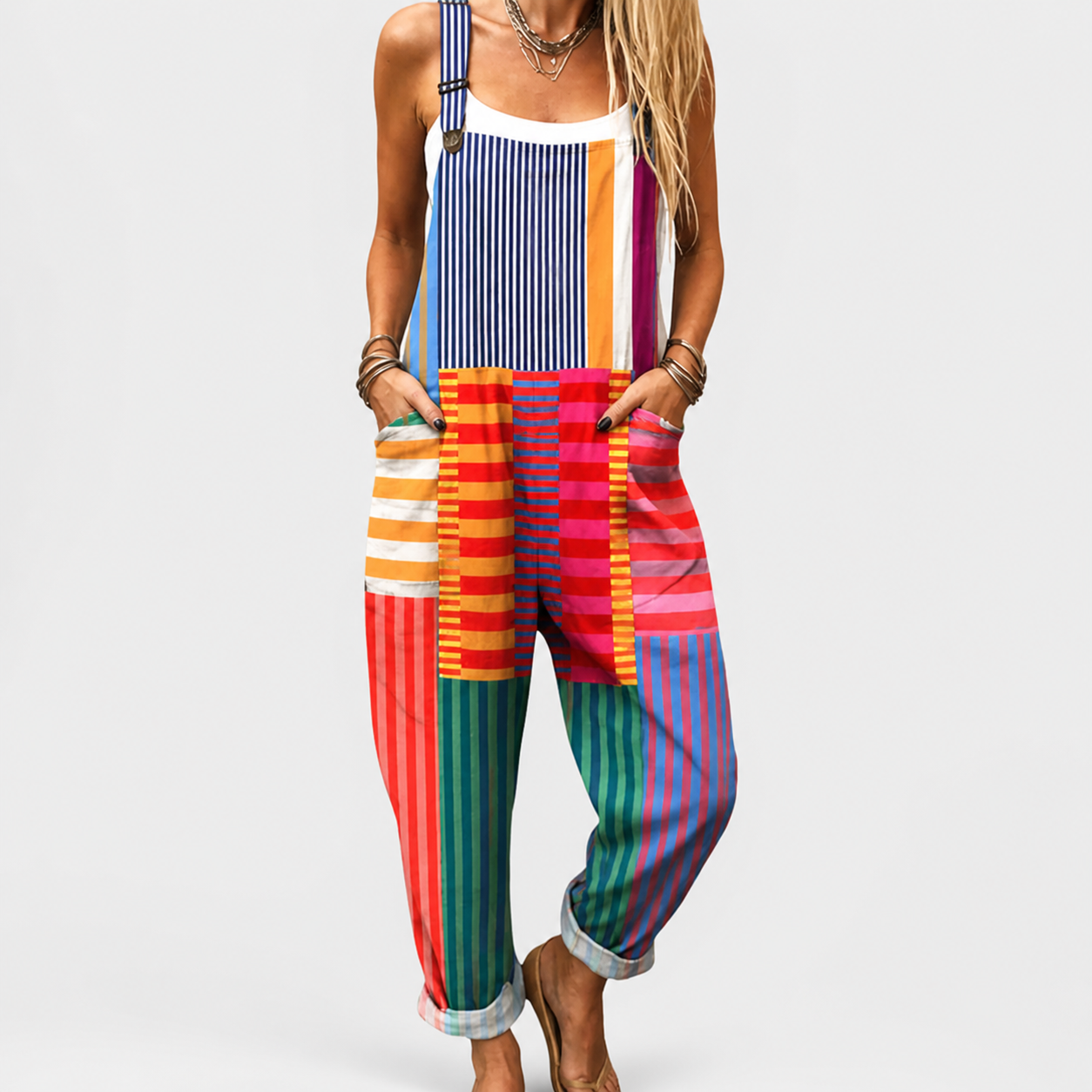 Etnica | Red Black Ethnic Print Jumpsuit