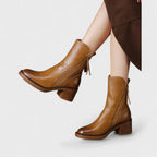 Botines De Piel Con Pelo Interior – Elegantes Y Cómodos