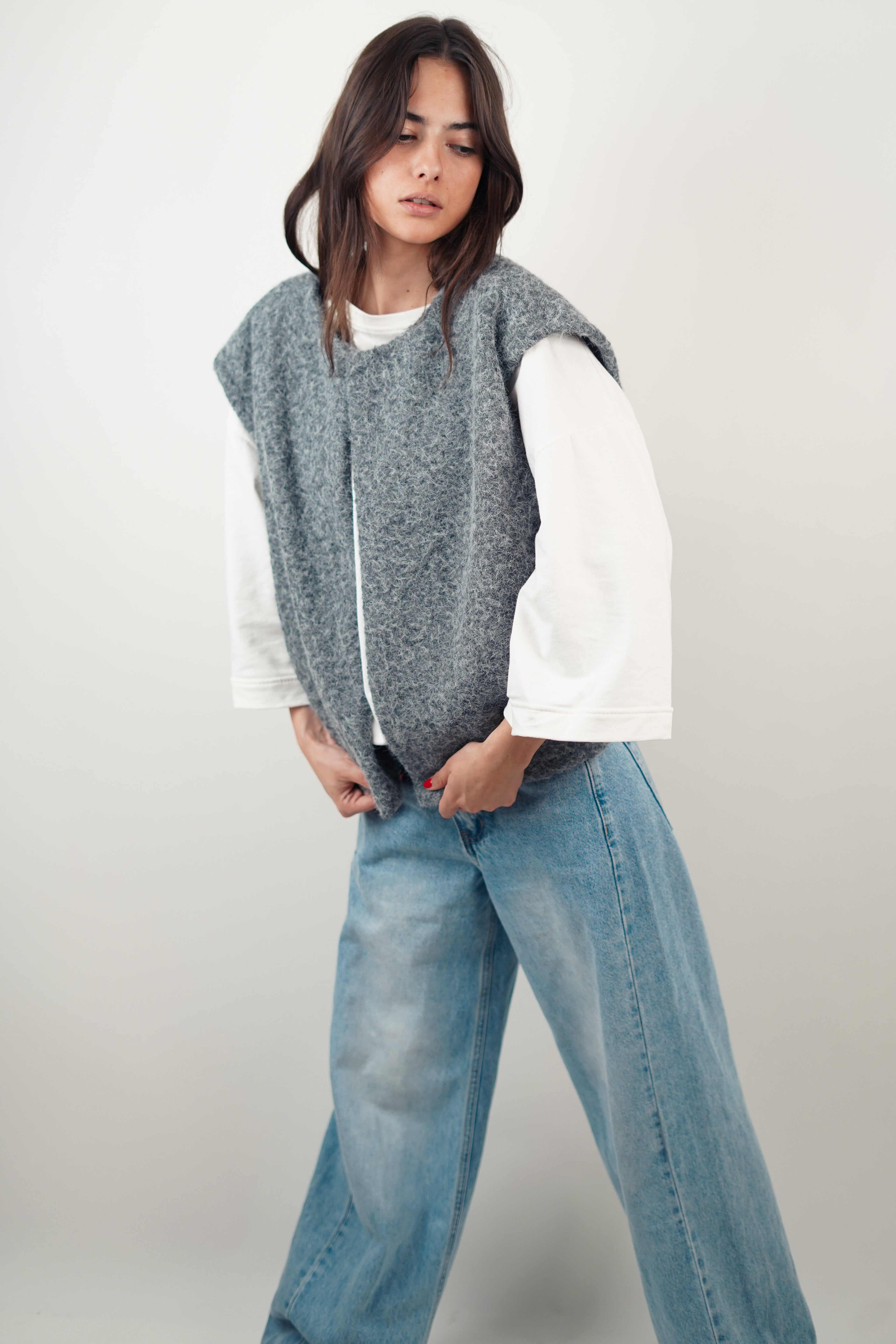 Chaleco Moderno de Mujer Hecho en Italia