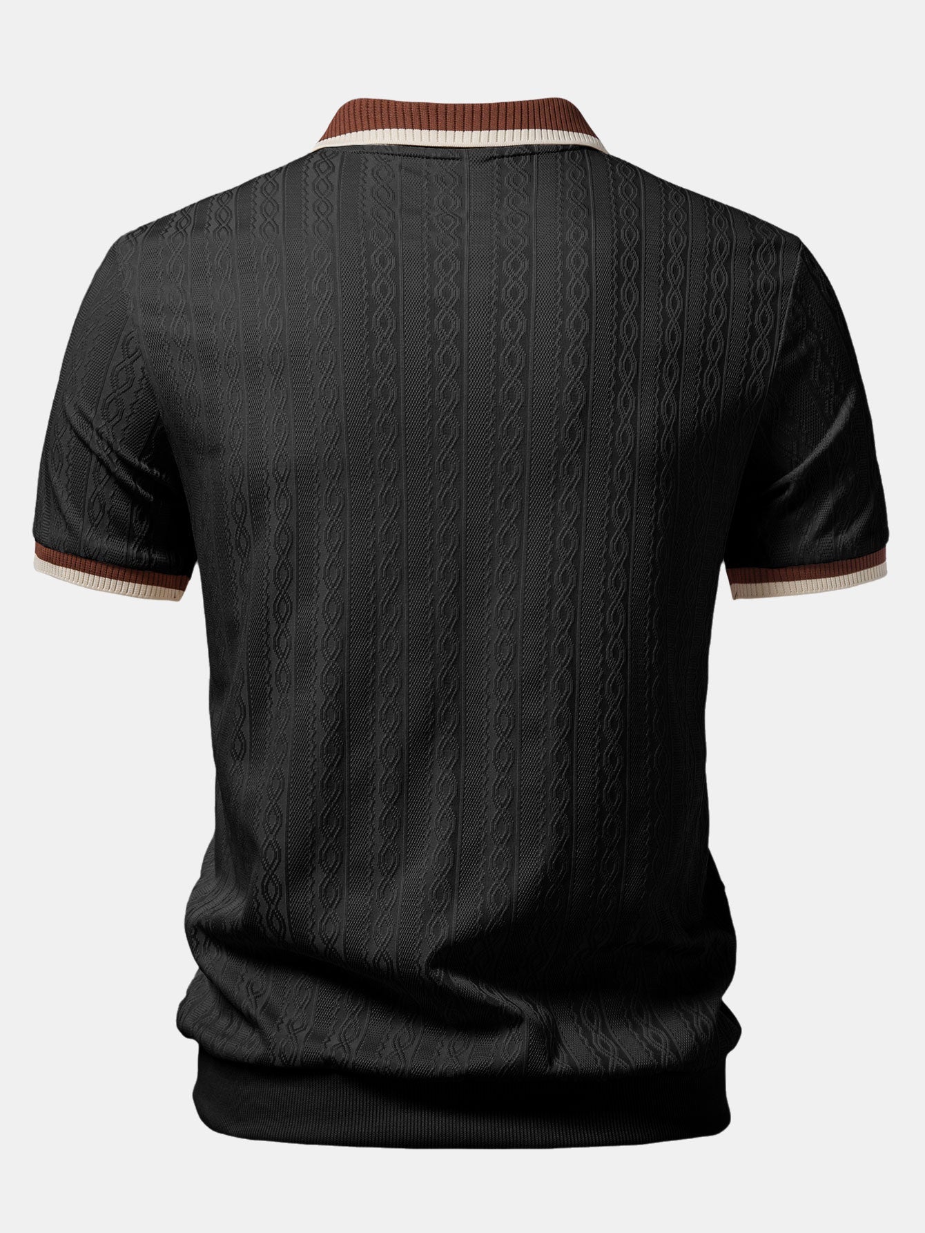 Conjunto Polo De Punto Con Cremallera Y Pantalón Slim