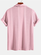 Conjunto Camisa Jacquard Geométrica y Pantalón Recto