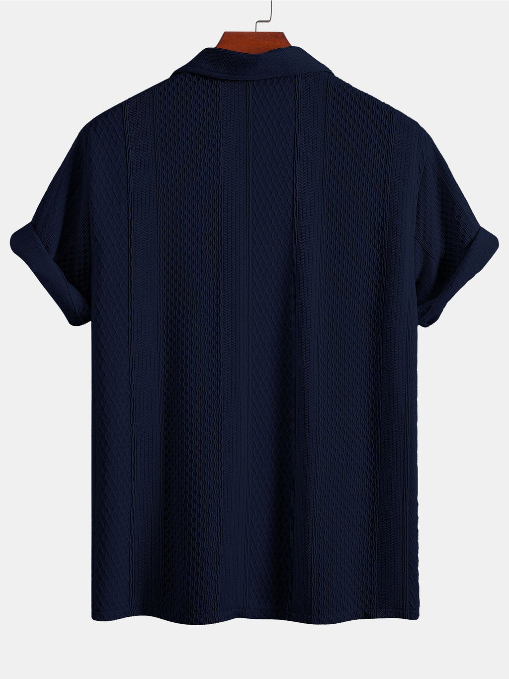 Conjunto Camisa Jacquard Geométrica y Pantalón Recto