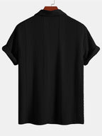 Conjunto Camisa Jacquard Geométrica y Pantalón Recto