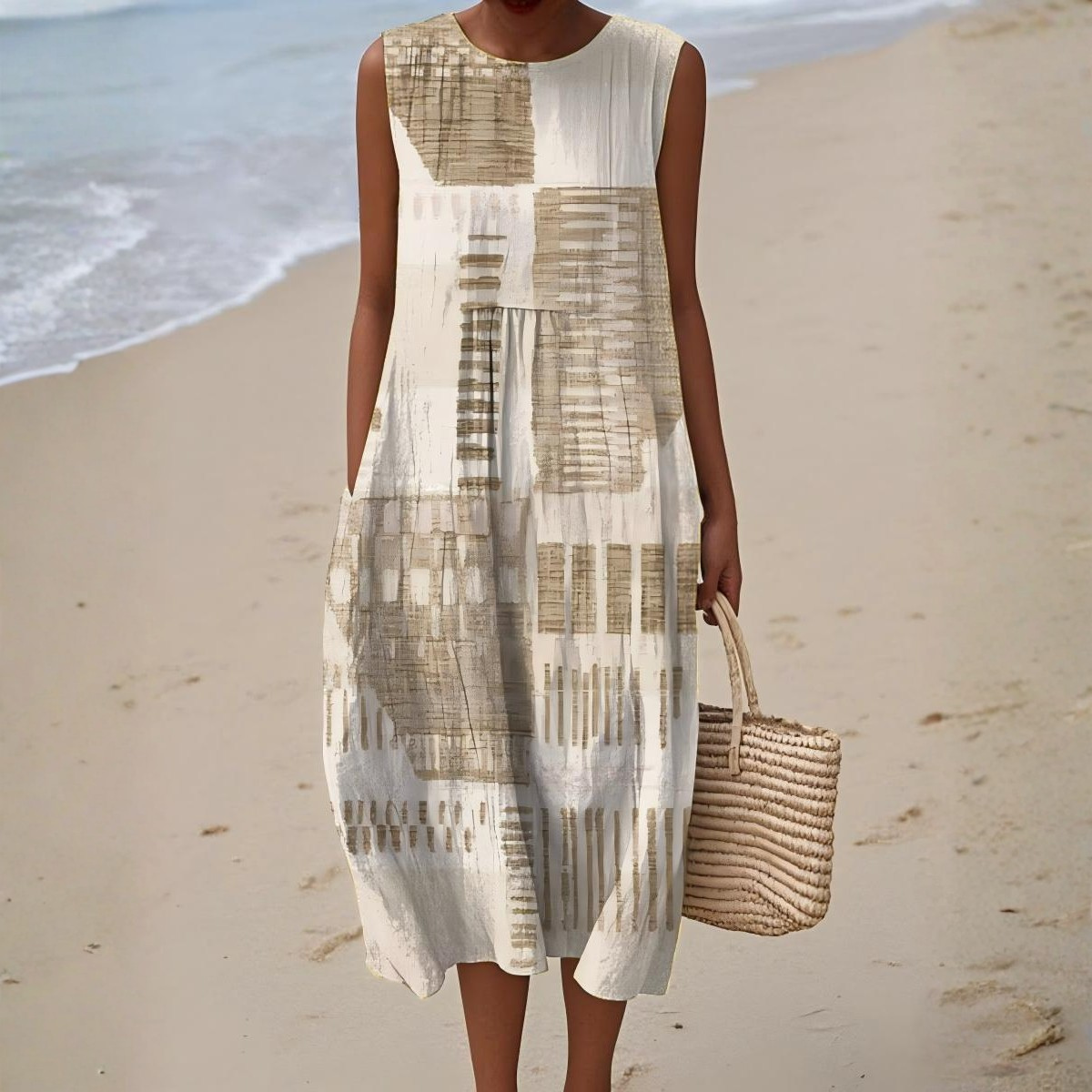 Helena™ | Summer Dress with Artistic Prints