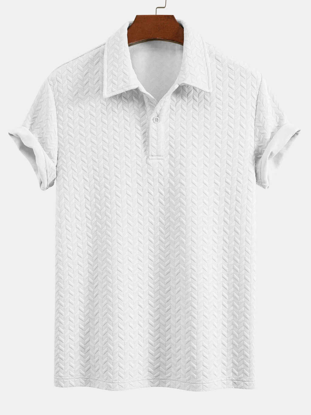 Conjunto Polo Y Pantalón Corto Jacquard Geométrico