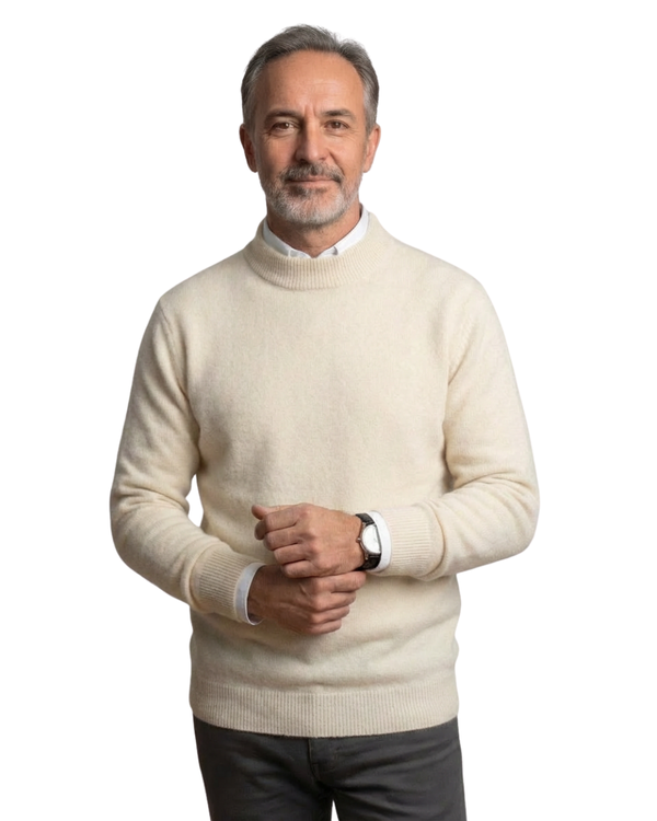 Herrenpullover aus 100 % Kaschmir im klassischen Stil