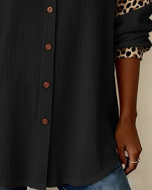 Freizeit-Leopardenhemd aus Baumwolle für Herren