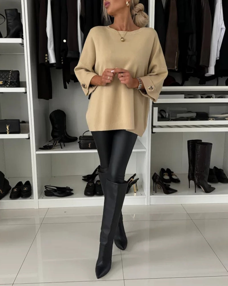 Elegante Damenbluse mit weitem Schnitt