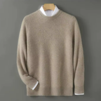 Jersey De Hombre De Cachemira Pura Corte Elegante