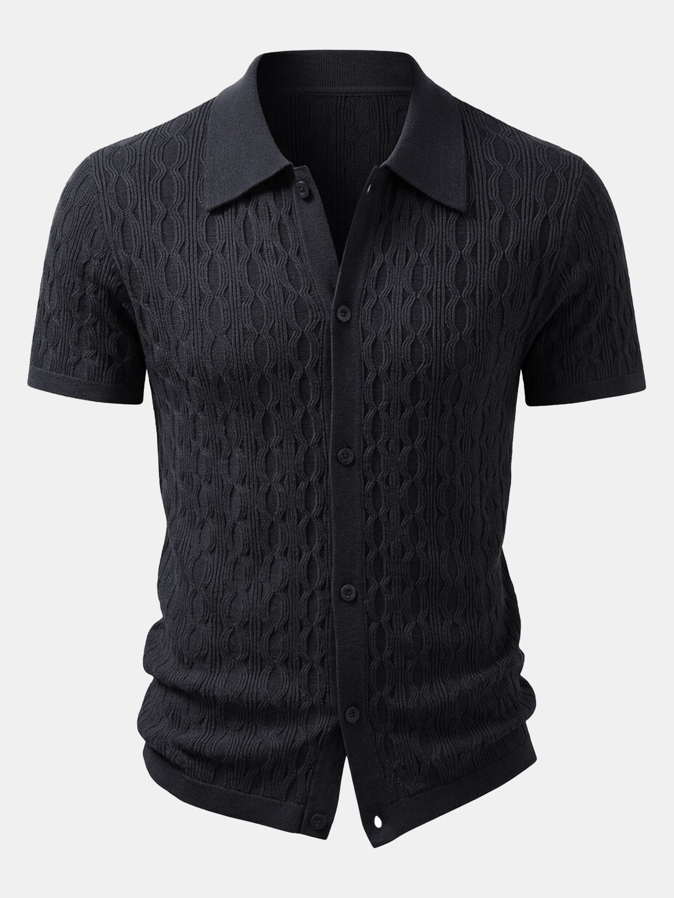 Conjunto Camisa Jacquard y Pantalón Slim Tapered