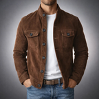 Sobrecamisa Soft-Touch Hombre con Corte Estructurado