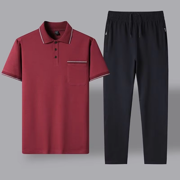 Elegantes 2-teiliges Polo-Set für Herren