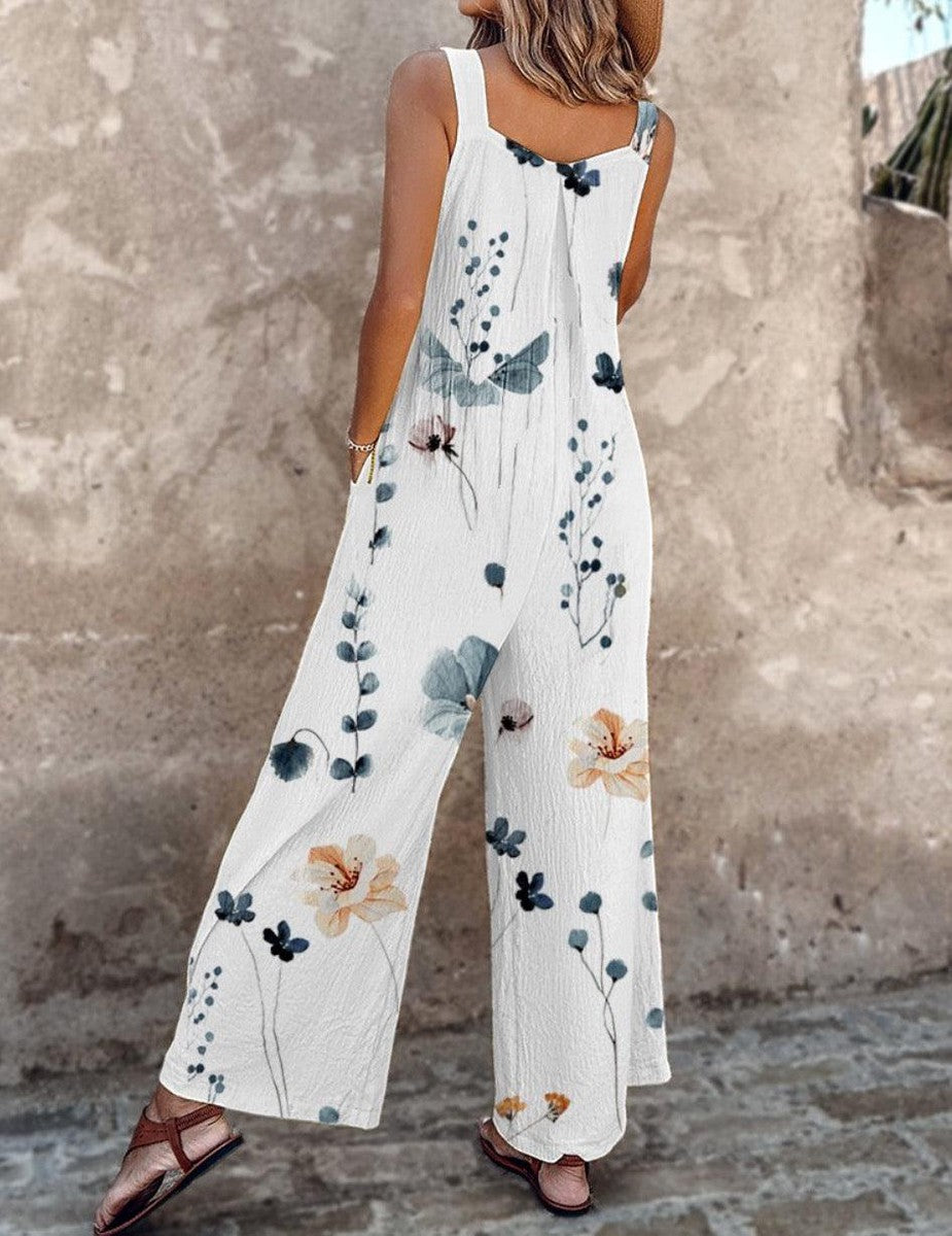 Esencia | Multicolor Solid Strap Jumpsuit