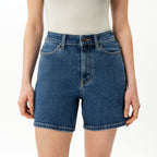 Short Vaquero Mujer Elástico Talle Alto
