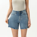 Women's Stretch High-Waist Denim Shorts