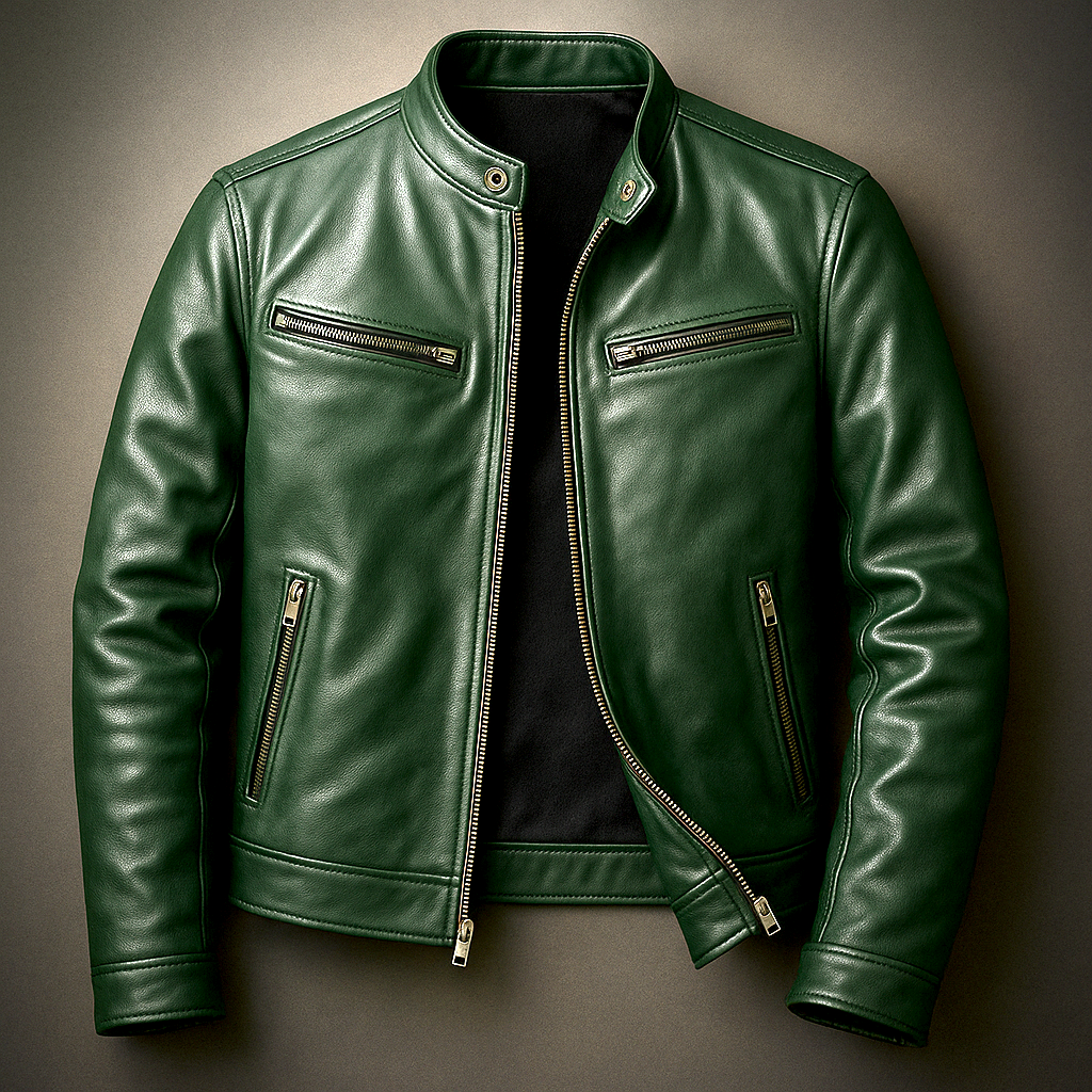 Chaqueta De Piel Vintage Para Hombre – Estilo Atemporal
