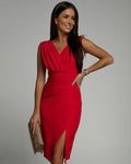 Elegant Summer Dress with V-Neck