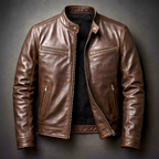 Chaqueta De Piel Vintage Para Hombre – Estilo Atemporal