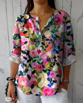 Vintage Floral Blouse for Women – Timeless Style