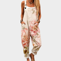Aurelina | Mono de Tirantes Floral Beige Cálido