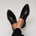 Zofia™ | Black Patchwork Loafer