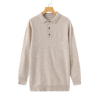 Polo De Hombre 100% Cachemira De Corte Entallado