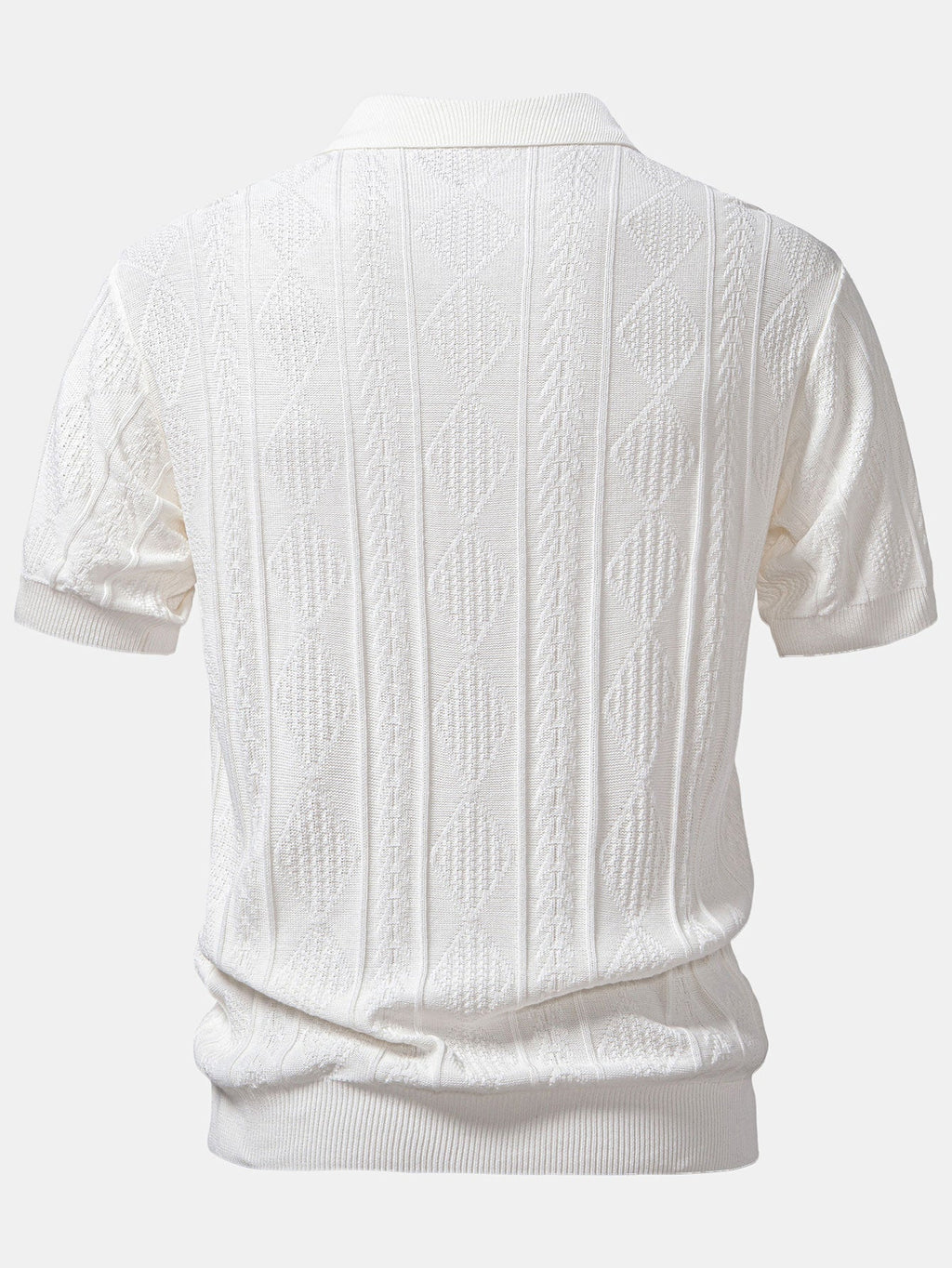 Conjunto Polo Punto Jacquard y Pantalón Slim Tapered