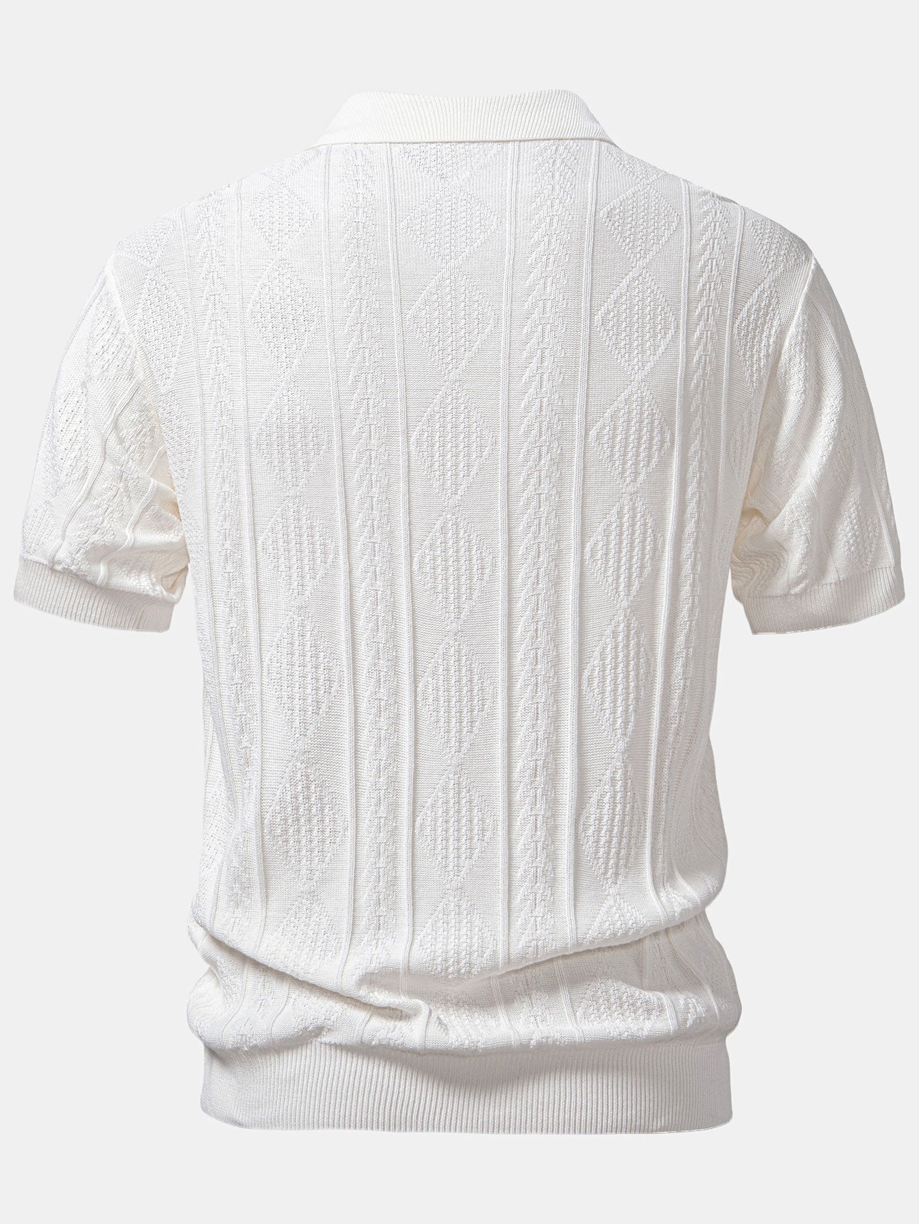 Conjunto Polo Punto Jacquard y Pantalón Slim Tapered