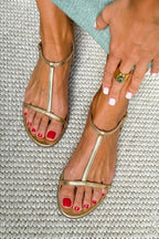 Rosalba | Gold Spring Sandals