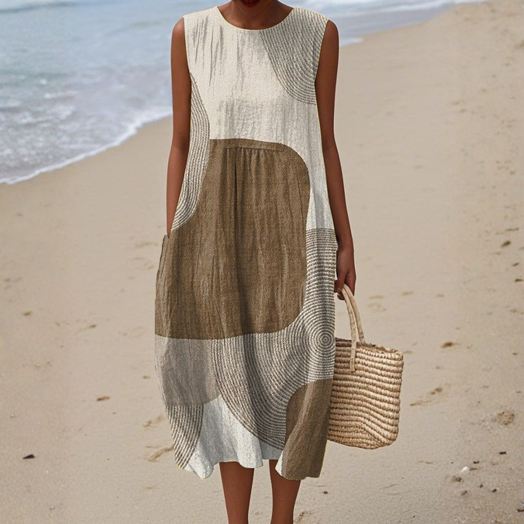 Helena™ | Summer Dress with Artistic Prints