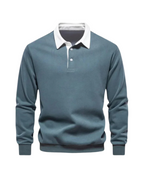 Suéter Tipo Polo Casual de Punto Suave