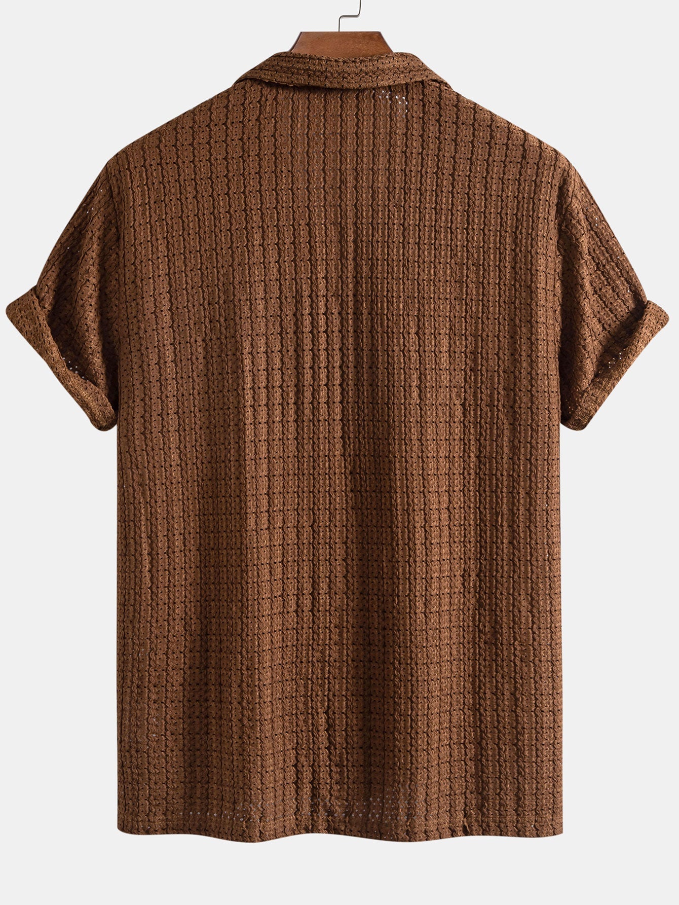 Conjunto Camisa Cubana Jacquard y Pantalón Recto de Lino