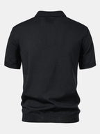 Conjunto Polo Punto Jacquard a Rayas y Pantalón Recto