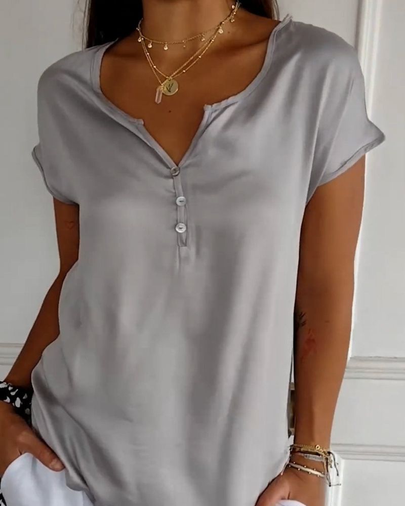 Camiseta De Verano Mujer Tejida Ligera y Elegante