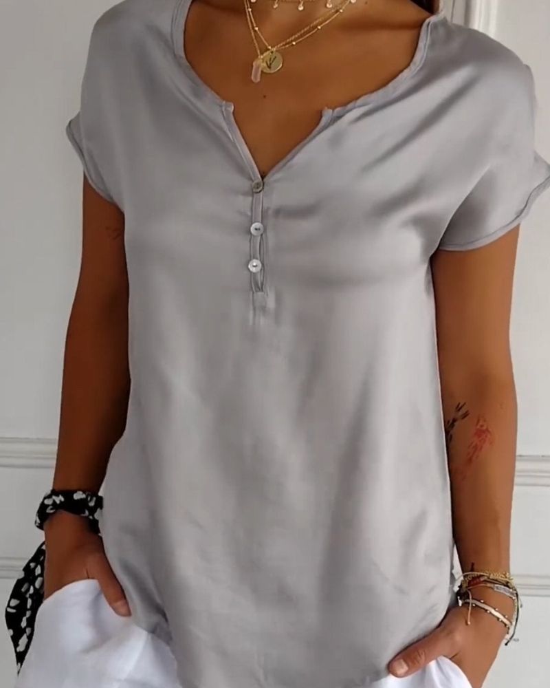 Camiseta De Verano Mujer Tejida Ligera y Elegante