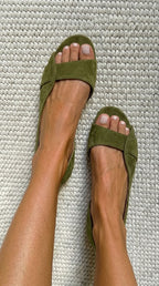 Joselin - Casual Suede Slingback Sandals