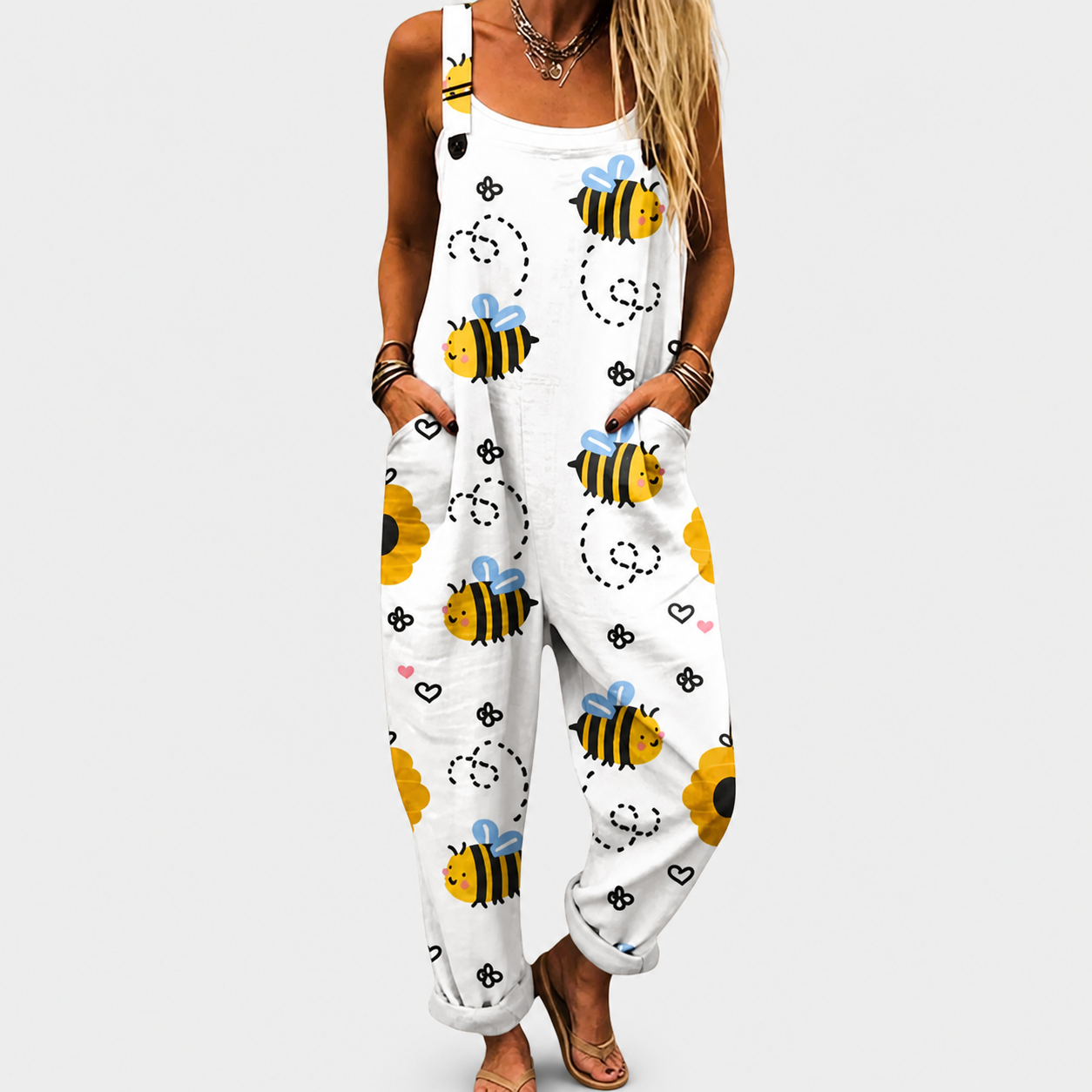 Rocío | Dark Floral Strap Jumpsuit