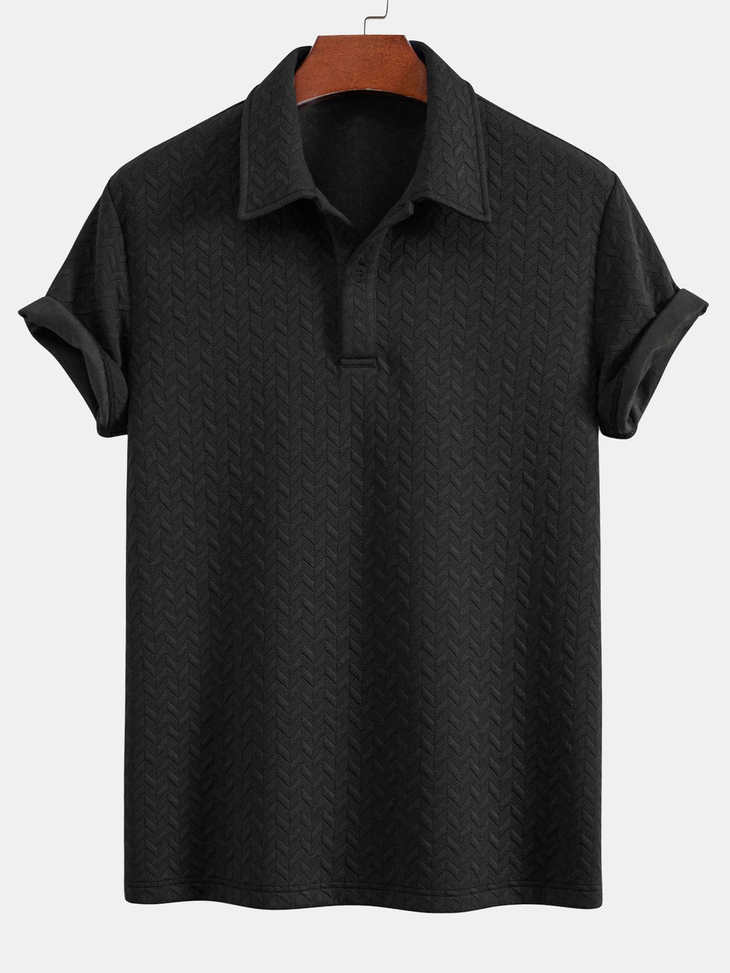 Conjunto Polo Y Pantalón Corto Jacquard Geométrico